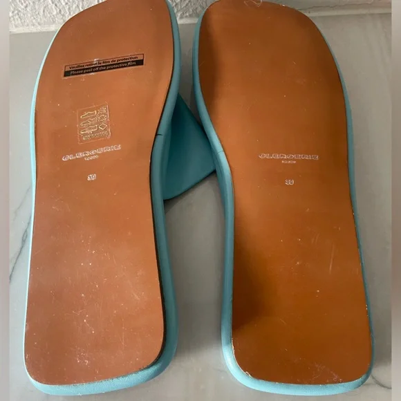 Women's ROBERT CLERGERIE NWB Slip On EZY Sandals Shoes-Blue-US 8.5